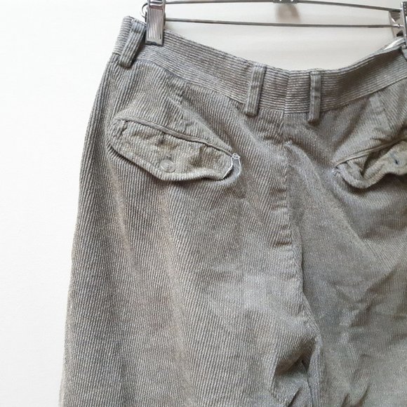 vintage sage green corduroy trousers - Picture 5 of 6